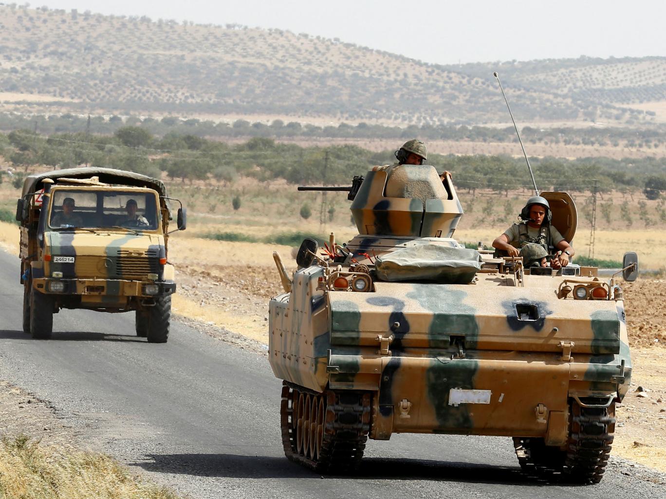Βόρεια Συρία: Οχήματα  του τουρκικού Στρατού σε ενέδρα του YPG