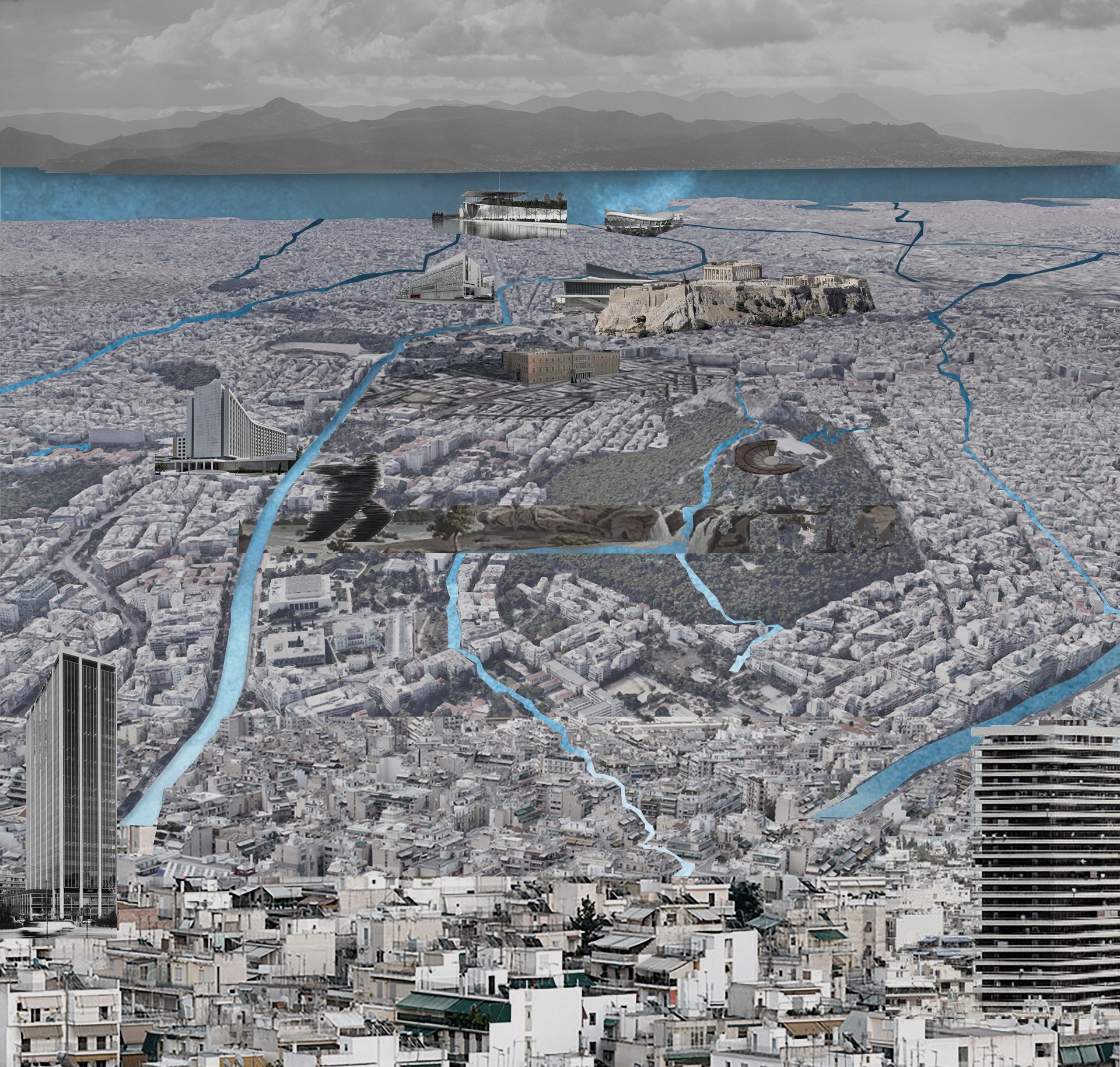 Πώς θα ήταν η Αθήνα αν είχε χτιστεί στις όχθες των ποταμών της- Το έγκλημα κατά της πρωτεύουσας (φωτό)
