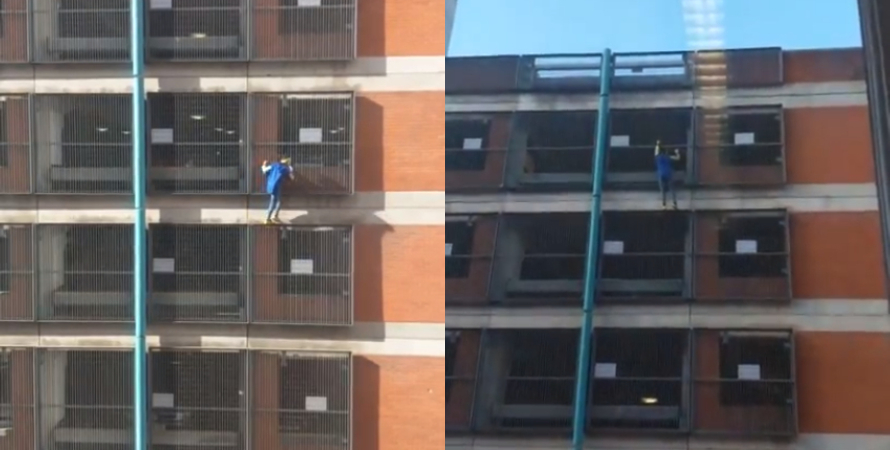 Βρετανία: «Γυναίκα-αράχνη» σκαρφαλώνει σε κτίριο χωρίς καμία προστασία (βίντεο)