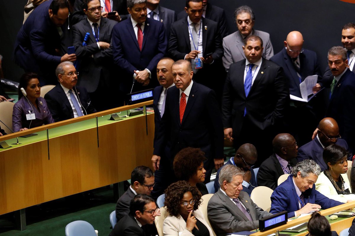 ΟΗΕ: Αποχώρησε ο Ρ.Ερντογάν μόλις ξεκίνησε την ομιλία του στην Γενική Συνέλευση  ο Αμερικανός πρόεδρος Ν.Τραμπ! (βίντεο)