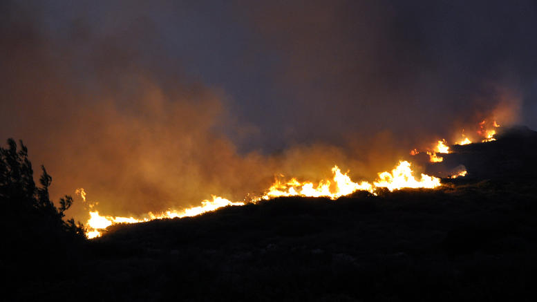 Νέα πυρκαγιά στο χωριό Βλαχάτα στην Κεφαλονιά