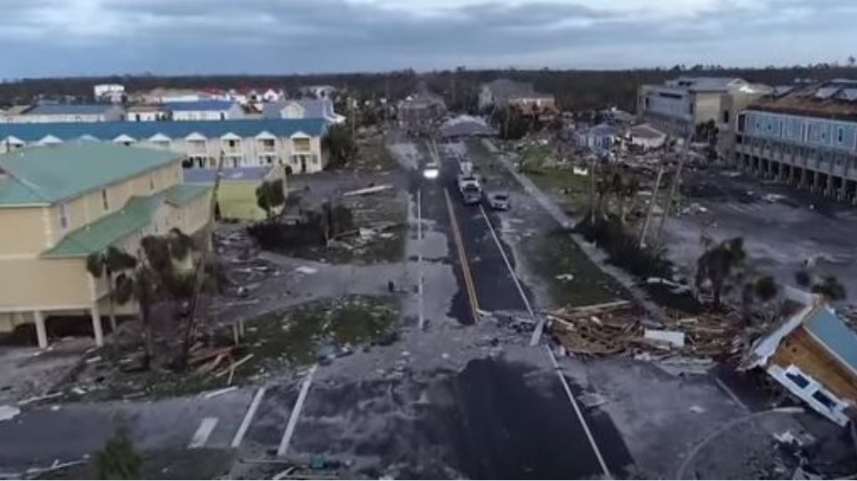Εικόνα Αποκάλυψης στη Φλόριντα μετά το πέρασμα του τυφώνα «Μάικλ» (βίντεο)