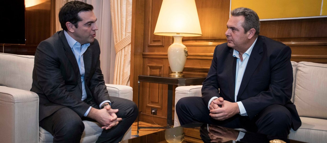 Καμία ενδοκυβερνητική κρίση: Πλήρως ενημερωμένος & σύμφωνος ο Α.Τσίπρας με δηλώσεις Καμμένου για Σκόπια & βάσεις ΗΠΑ