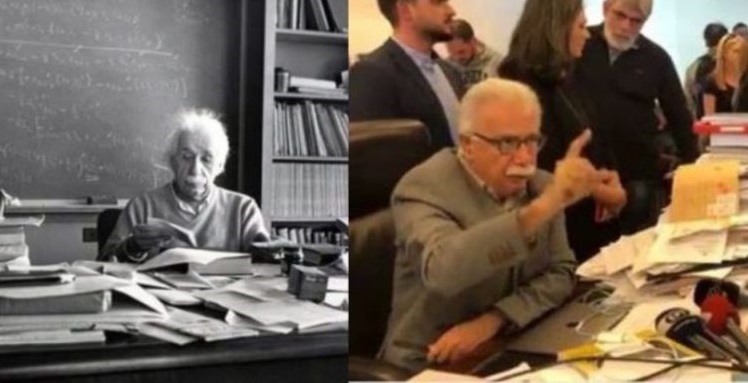 «Χαλασμός» στο Twitter: Η σύγκριση του Γαβρόγλου με τον… Αινστάιν που «γονάτισε» το διαδίκτυο (φώτο)