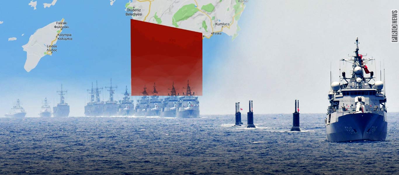 Αποκλείει το Καστελόριζο η Τουρκία με νέα NAVΤΕΧ: Μεγάλη συγκέντρωση μονάδων του TDK στο Ν.Α.Αιγαίο