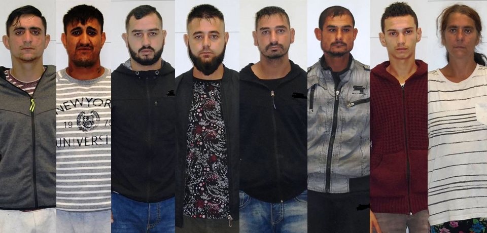 Αυτά είναι τα οκτώ μέλη της σπείρας τσιγγάνων που είχαν ρημάξει σπίτια σε όλη την Αττική