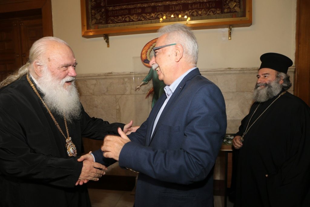 Συνάντηση Αρχιεπισκόπου με Γαβρόγλου και Παπακώστα για τη συμφωνία του με τον Τσίπρα