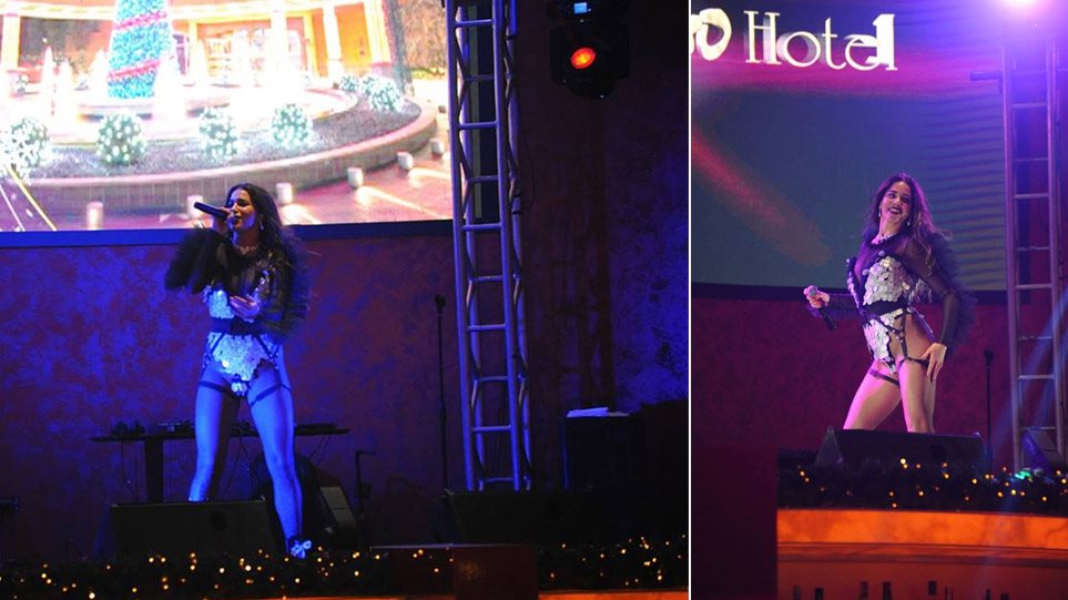 Η Κατερίνα Στικούδη με ζαρτιέρες σε καζίνο των Σκοπίων (φώτο-βίντεο)