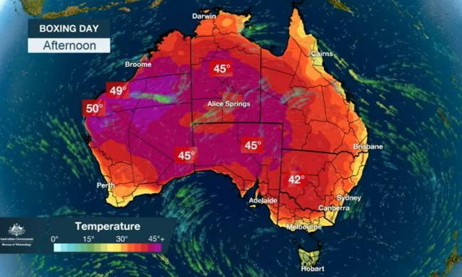 «Έλιωσαν» τα θερμόμετρα στην Αυστραλία – Ο υδράργυρος έδειξε 50 βαθμούς! (βίντεο)