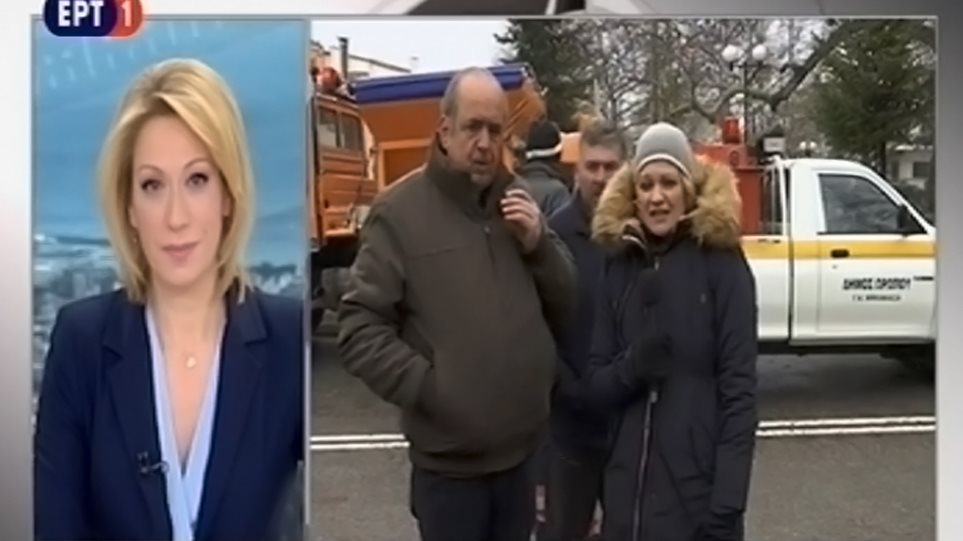ΕΡΤ για χιόνια στη Μαλακάσα: «Στόχος να μην μείνει κανένας δρόμος… ανοικτός!» – Το σαρδάμ της ρεπόρτερ (βίντεο)