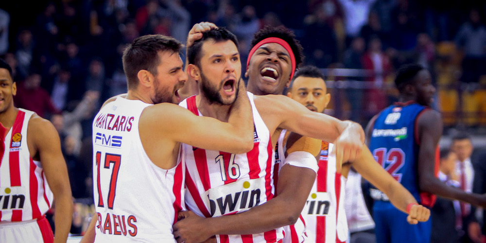 Αλύγιστος ο Ολυμπιακός – Επικράτησε της Μπασκόνια με 91-87 στην παράταση – «Ήρωας» ο Παπανικολάου