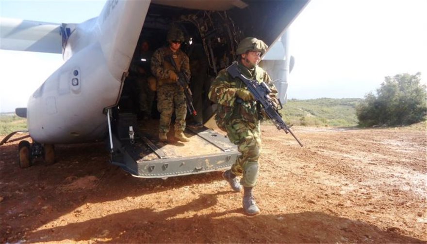 Μαγνησία: Κοινή άσκηση της 32ης ΤΑΞΠΝ με τους Αμερικανούς Πεζοναύτες της 22 MEU