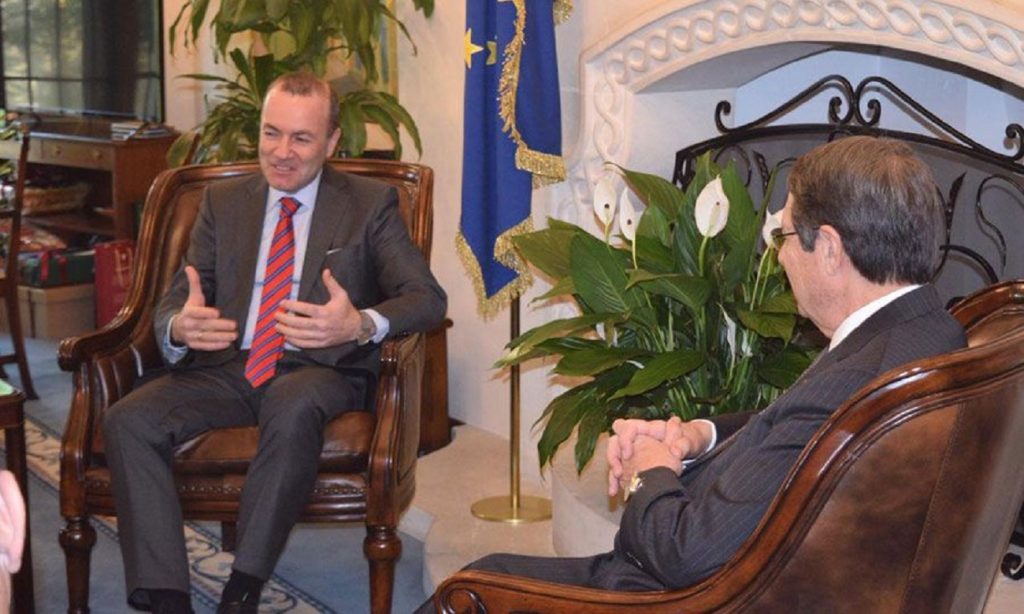 Βέμπερ: Το κυπριακό πρέπει να αποκτήσει μεγαλύτερη σημασία για την ΕΕ