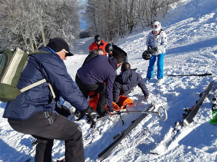Χιονοδρομικό Κέντρο Πηλίου: Δύο τραυματίες από πτώση της ώρα του σκι