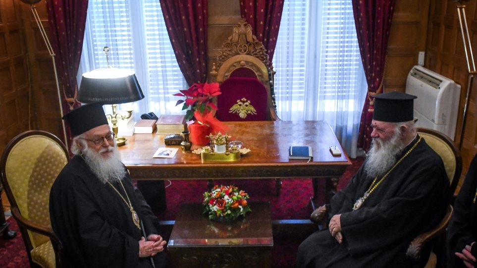 Συνάντηση Αρχιεπισκόπου Ιερώνυμου με τον Αρχιεπίσκοπο Αλβανίας