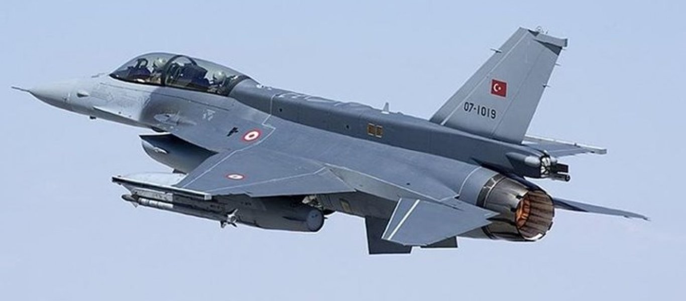 20 παραβιάσεις και 1 εμπλοκή σήμερα στο Αιγαίο από οπλισμένα τουρκικά F-16