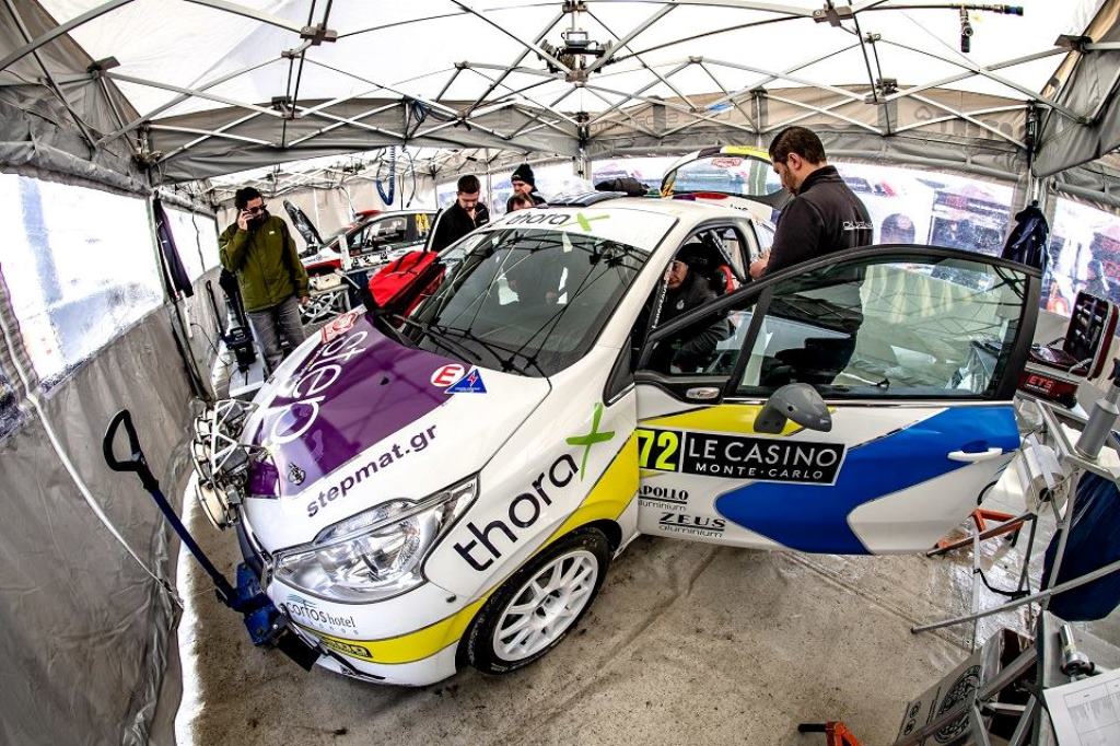 Ο Ελληνας Νίκος Παυλίδης με Peugeot 208 R2 στο Ράλι Μόντε Κάρλο