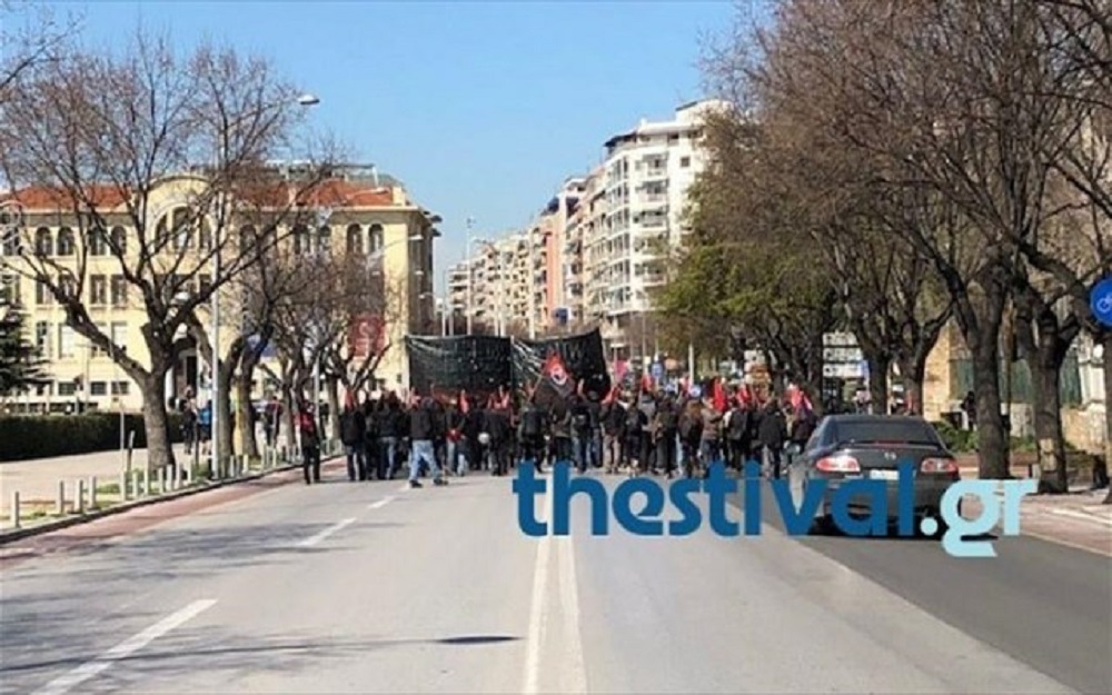Θεσσαλονίκη: Πορείες και διαδηλώσεις από αντιεξουσιαστές και εργαζομένους
