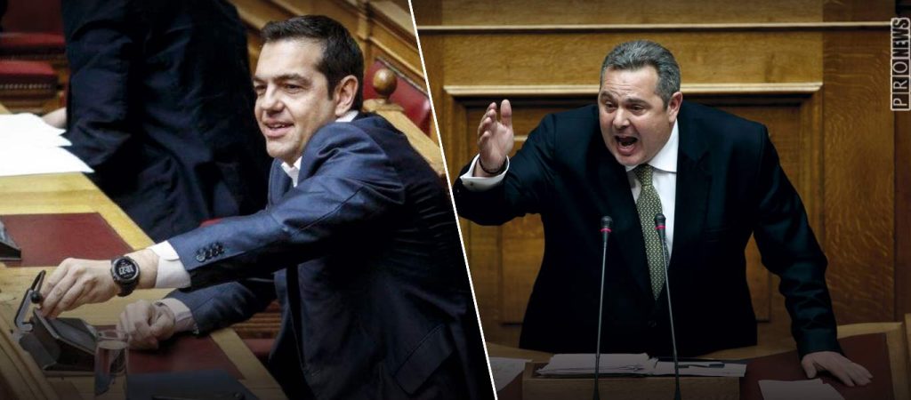 Α.Τσίπρας προς Π.Καμμένο: «Θα με ευγνωμονείτε που δεν σας άφησα να ρίξετε την κυβέρνηση»