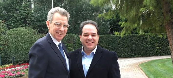 Ο Τζέφρι Πάιατ συνάντησε το νέο διοικητή του Αγ. Ορους Κωστή Δήμτσα