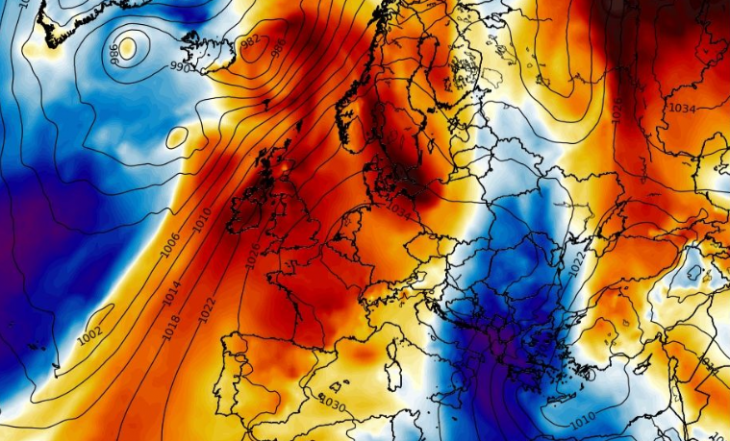 Δείτε καρέ – καρέ την κάθοδο του πολικού ψύχους προς την Ελλάδα (βίντεο)