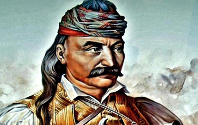 Όταν ο Κολοκοτρώνης σταύρωσε τρεις φορές το πάνω μέρος της πύλης με την Ελληνική σημαία και φώναξε: «Εμπάτε, ‘Ελληνες!»