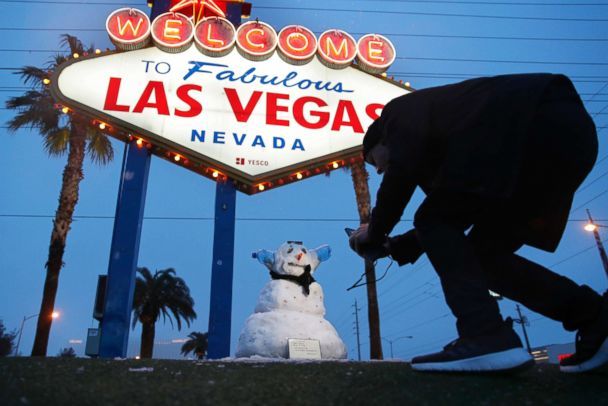 Ο καιρός… «τρελάθηκε»: Χιόνια στο Λας Βέγκας και το Λος Άντζελες