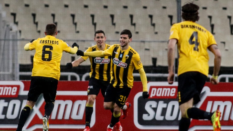 ΑΕΚ-Απόλλων Σμύρνης: 2-1 (β’ ημίχρονο)