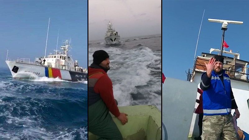 Βίντεο: Πλοίο του λιμενικού της Ρουμανίας «γαζώνει» τουρκικό σκάφος – Πανικόβλητοι οι Τούρκοι άρχισαν τις προσευχές