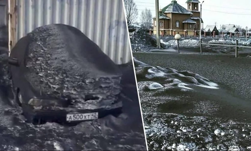 Μαύρο χιόνι σκέπασε τα πάντα–Έκκληση από τους κατοίκους: «Τα παιδιά μας δεν βγαίνουν πλέον έξω για να παίξουν» (βίντεο)