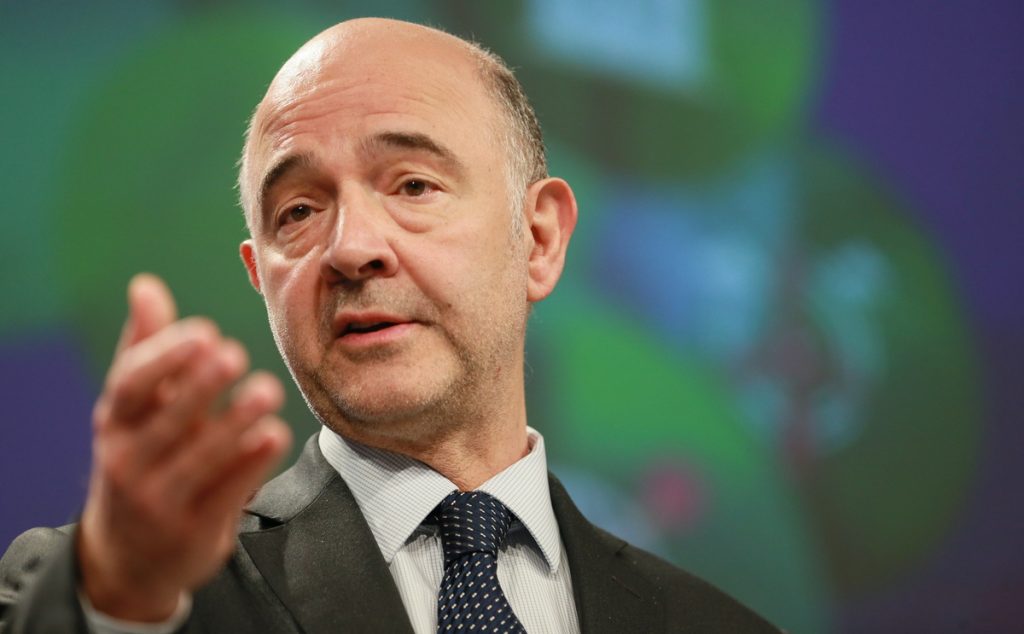 Στην Αθήνα την Πέμπτη ο Ευρωπαίος επίτροπος Οικονομικών Υποθέσεων Πιερ Μοσκοβισί