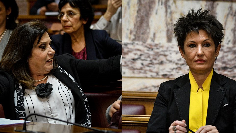 «Σόου» στην ΚΟ του ΣΥΡΙΖΑ: «Μαλλιά-κουβάρια» έγιναν Μεγαλοοικονόμου-Καββαδία