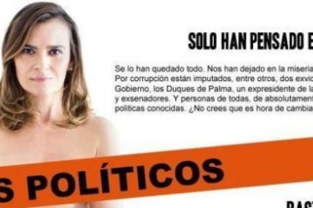 Ισπανίδα πολιτικός τα… «πέταξε» όλα σε προεκλογική αφίσα! (φώτο)