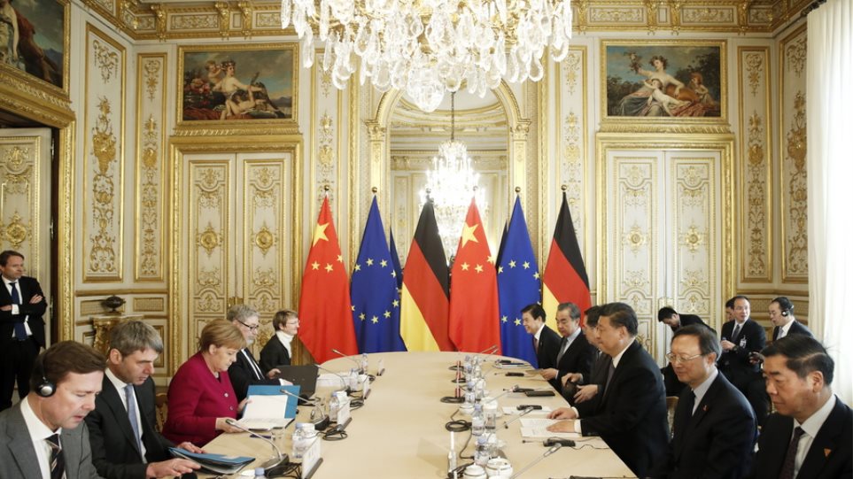 Συνάντηση Γιούνκερ, Μέρκελ, Μακρόν με τον Κινέζο πρόεδρο – «Ευρώπη και Κίνα προχωρούν μαζί»