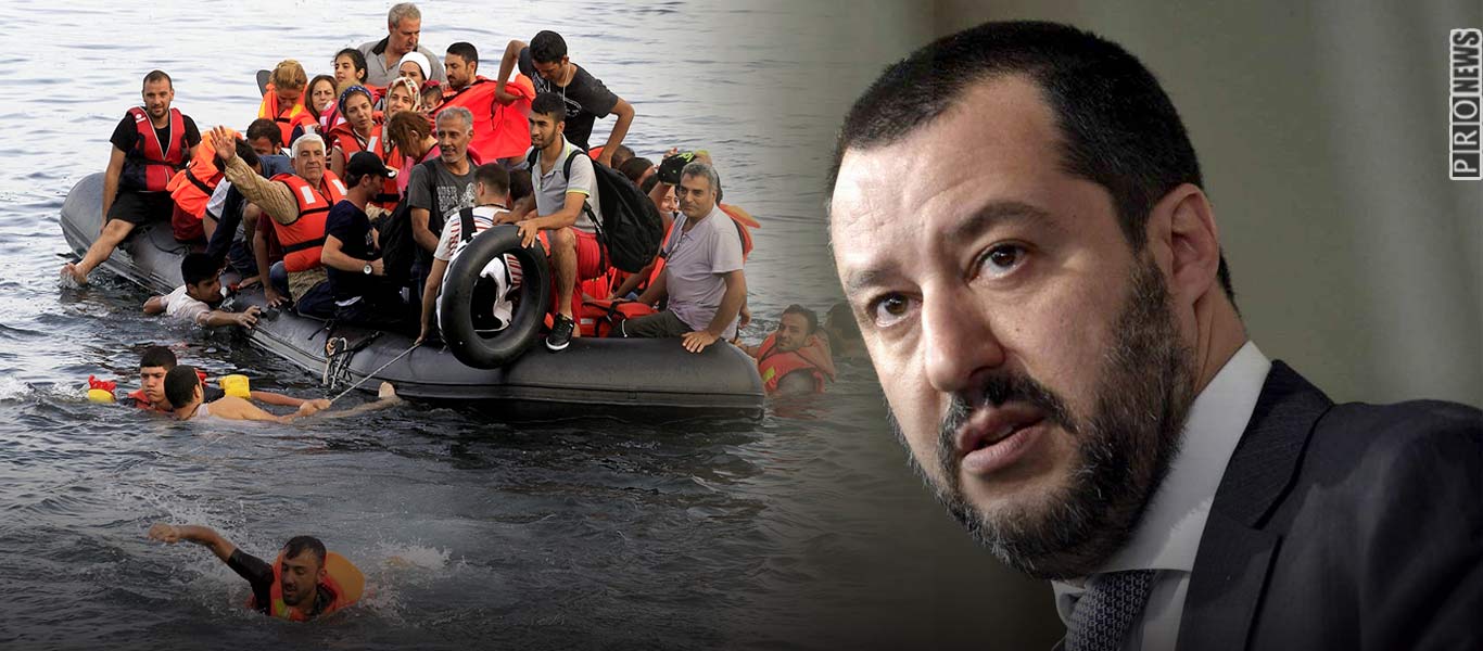 Νίκη Σαλβίνι: Σταματά η διακίνηση παράνομων μεταναστών από την Αφρική στην Ιταλία