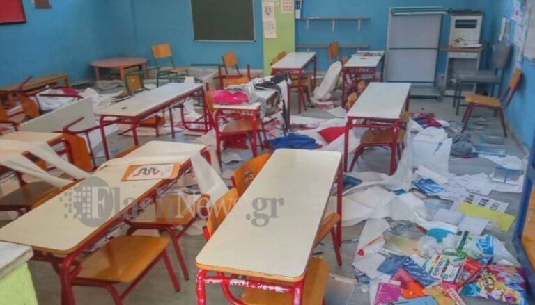 Βάνδαλοι κατέστρεψαν αίθουσες σε σχολείο της Κρήτης! (φώτο-βίντεο)