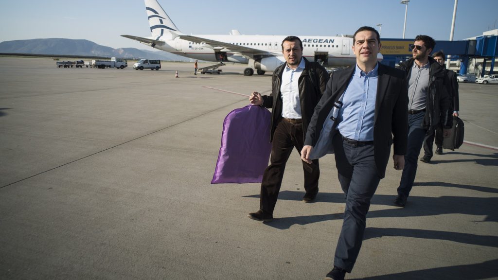 Έφτασε στα Σκόπια ο Α.Τσίπρας