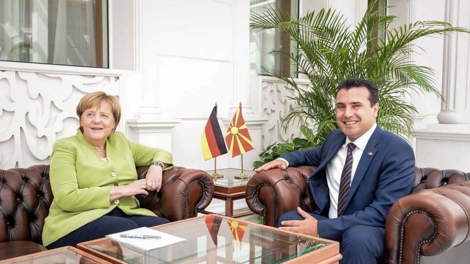 O Ζ.Zάεφ ευχαριστεί την Α.Μέρκελ για τη συμβολή της στη Συμφωνία των Πρεσπών