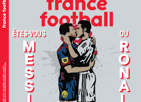 Το φιλί του Μέσι με τον Ρονάλντο στο εξώφυλλο του France Football