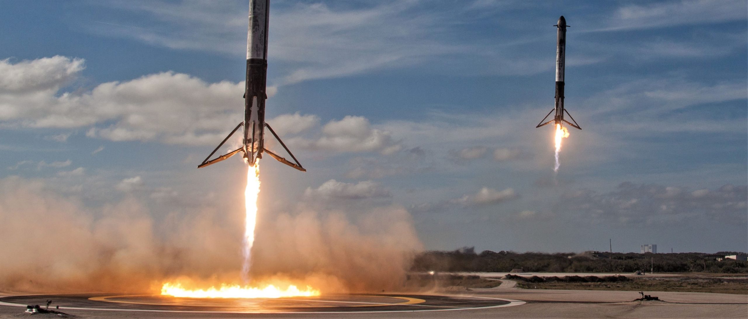 Τμήμα του πυραύλου Falcon Heavy της Space X γύρισε από το διάστημα αλλά χάθηκε στα κύματα