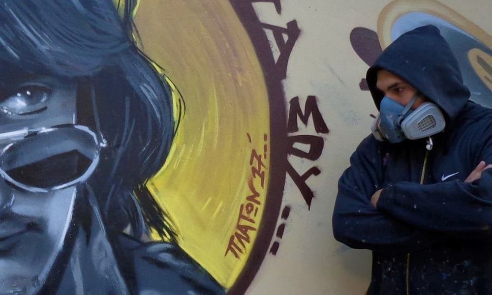 Εντυπωσιακό γκράφιτι στη μνήμη του Στάθη Ψάλτη