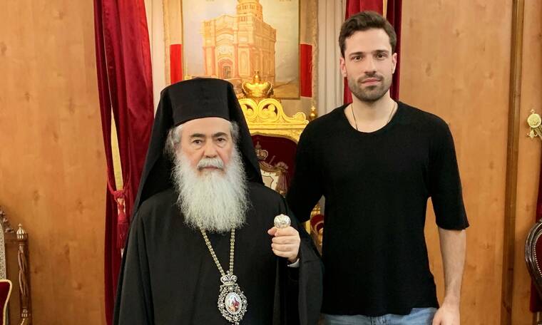 Κωνσταντίνος Αργυρός- Η συνάντηση με τον Πατριάρχη Ιεροσολύμων! (φωτο)