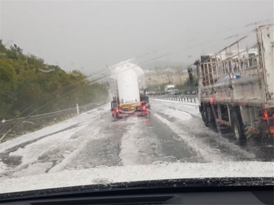Κύπρος: Ξανάρθε ο χειμώνας με χαλάζι και ισχυρούς ανέμους (φωτό)