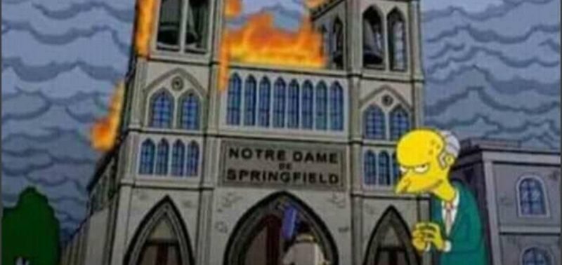 Όταν οι Simpsons πρόβλεψαν (και) την πυρκαγιά που κατέστρεψε την Παναγία των Παρισίων