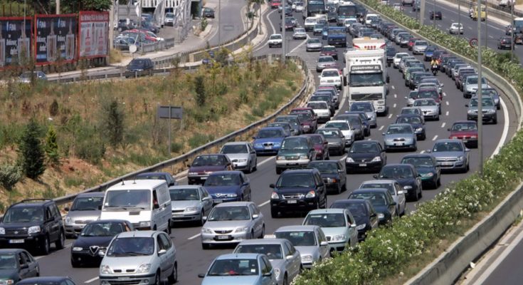 Μποτιλιάρισμα στους δρόμους της Αθήνας