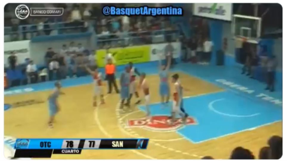 Το τρίποντο της δεκαετίας μπήκε σε αγώνα μπάσκετ στην Αργεντινή (βίντεο)