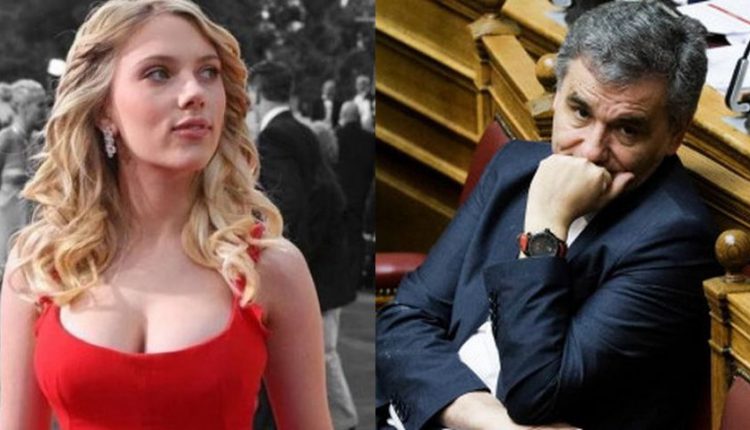 Οι ευχές του Ε.Τσακαλώτου στη Σκάρλετ Γιόχανσον  για τον αρραβώνα της