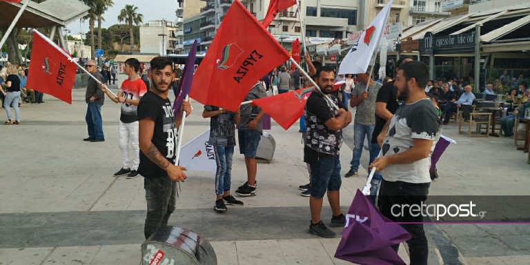 Το σύνθημα πριν την ομιλία του Α.Τσίπρα στο Ηράκλειο: «Τα Ρομά είναι εδώ για τον Τσίπρα τον Θεό» (βίντεο)