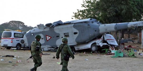 Μεξικό: Συνετρίβη στρατιωτικό ελικόπτερο – Νεκροί όλοι οι επιβαίνοντες (φώτο)