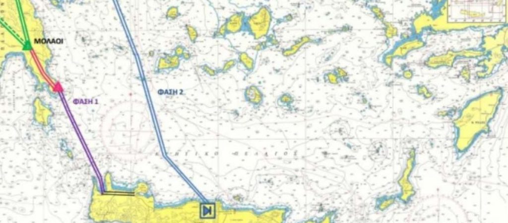 Προχωρά η ενεργειακή διασύνδεση της Κρήτης με την Πελοπόννησο